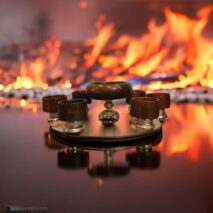 آجیل خوری با پایه برنجی